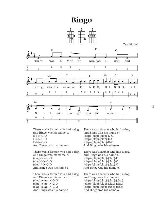 Ukulele Songbook for Beginners 100 Timeless Folk and Children Songs with Tabs and Chords